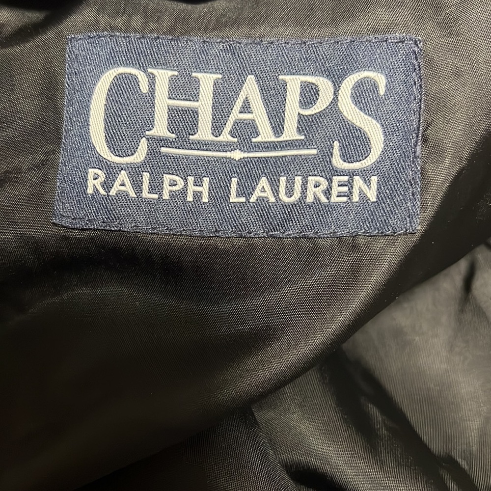 Ralph Lauren Cashmere Classic Dresscoat - CHAPS Sz 44 L Charcoal GUC - Picture 9 of 10